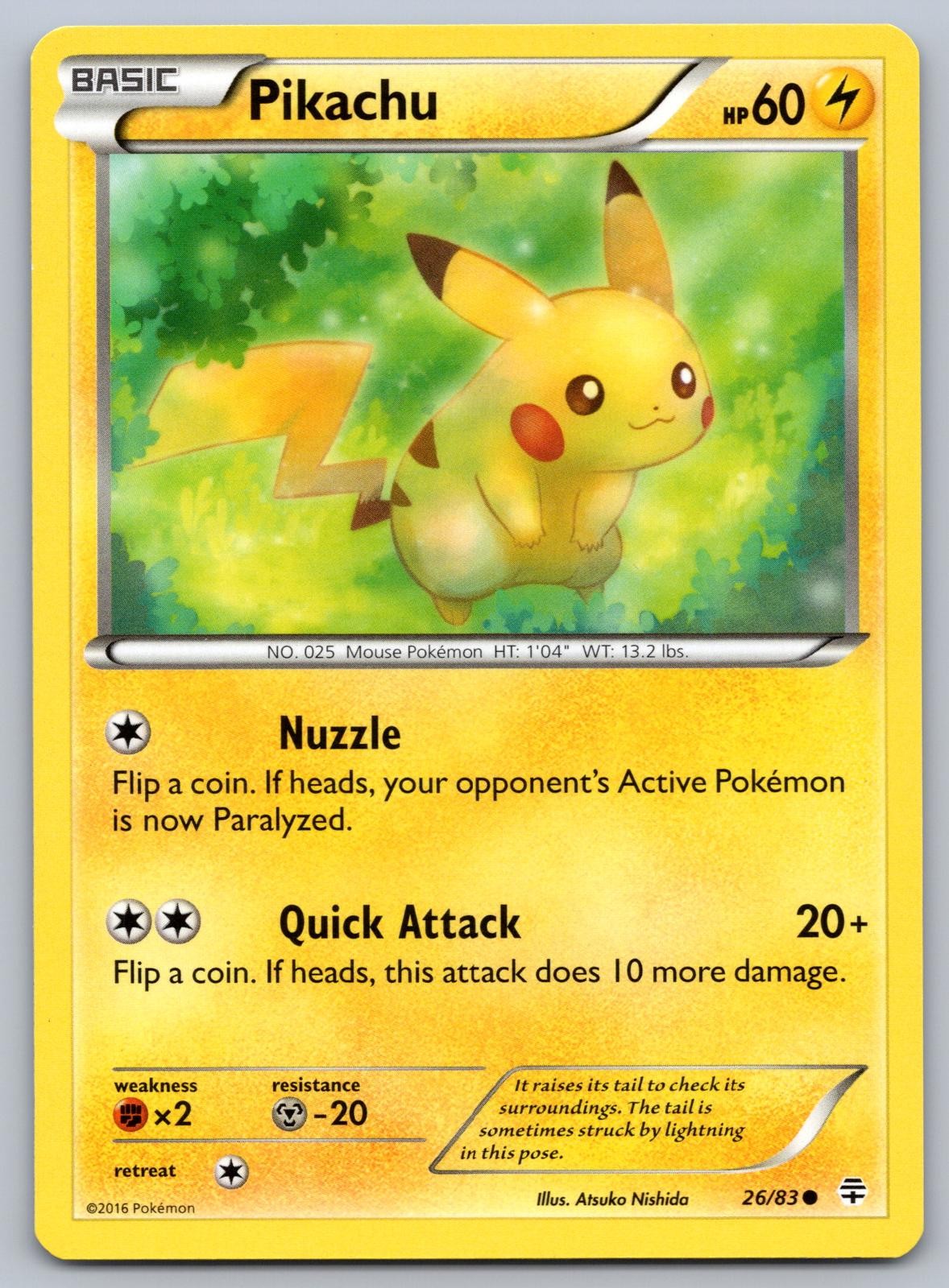Pikachu 2016 XY: Generations #26/83 Base Price Guide - Sports Card