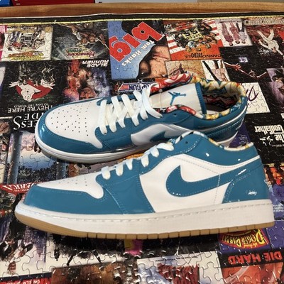 Nike Air Jordan 1 Low SE Barcelona Cyber Teal Blue DC6991-400 Sz 10.5 DS No Box 
