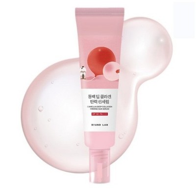 ROUND LAB Camellia Deep Collagen Firming Sun Serum 50ml SPF50+ PA++++ K-Cosmetic