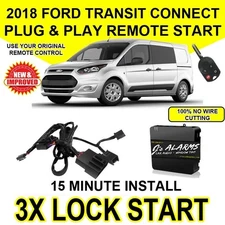 2018 Ford Transit Connect Remote Start Plug and Play Easy Install 3X Lock FO1C