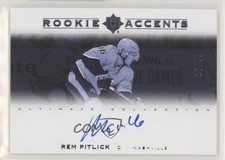 2019-20 Upper Deck Ultimate Collection Rookie Accents 16/99 Rem Pitlick Auto 7l6