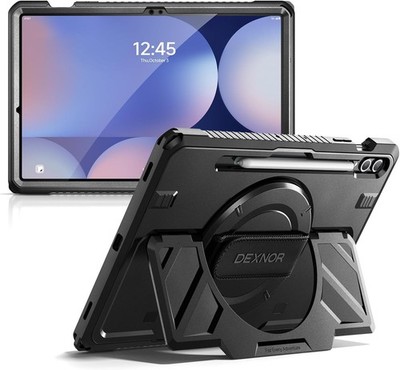 Case for Samsung Galaxy Tab S10+ Plus 2024 12.4'', Rugged Protective Case with St