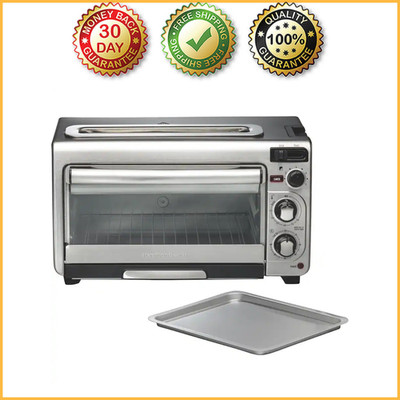 Hamilton Beach - 2-in-1 Oven & Toaster - Stainless Steel