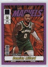 2023-24 Panini Donruss Net Marvels Purple Press Proof Damian Lillard #3 0v2h