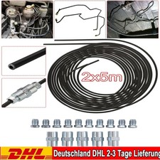 2*5M Bremsleitung Bremsrohr Stahl 4,75mm-Inkl. 10x Verschraubungen+5x Verbinder
