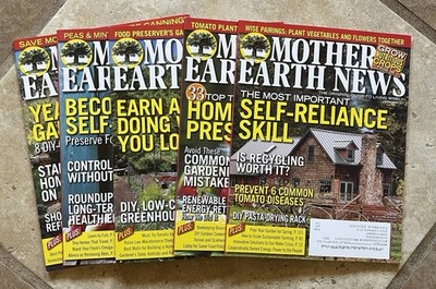 Mother Earth News Magazine Mixed Lot of 6 Issues 2015 &  2016