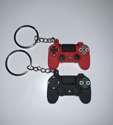 2 PACK Game Controller Keychain PlayStation Gamepad Video Gaming Gift   