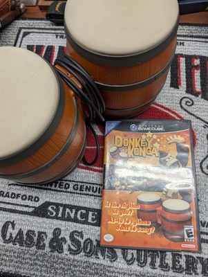 Donkey Konga with Bongos Bundle (Nintendo Gamecube) TESTED Complete 