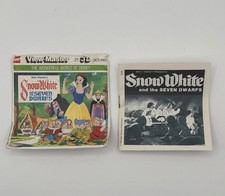 Vintage View-Master Snow White Seven Dwarfs Paper Booklet Sleeve Only
