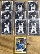 Topps/Panini 2024 Junior Caminero Rays Bowman/Donruss YELLOW INSERT (x10)