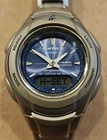 Vntg Casio G-SHOCK MT-G Men's Ana-Digi Watch Blue Dial Silver 2713 MTG-520B-2AV