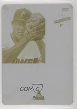 2008 TRISTAR PROjections Printing Plate Yellow 1/1 Zach Braddock #230 1c1