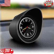 Car Dashboard Clock Interior Accessories Luminous Pointer Backlight Black Shell