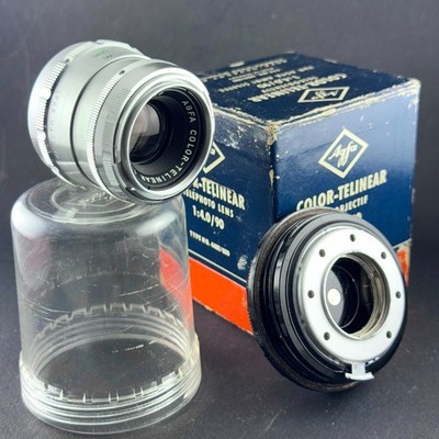 AGFA COLOR TELINEAR 90mm F4 LENS rare portrait 35mm film zeiss AMBI SILETTE