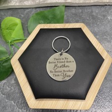 2 No Better Friend Than A Brother Pendant Keychain New Free Ship B675