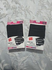 Bundle of 2 Hanes Comfort Period Women's Boxer Brief Underwear Super Leaks 9/2XL