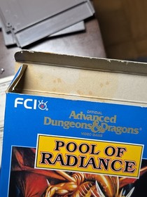 Advanced Dungeons and Dragons Pool of Radiance Nintendo NES Complete CIB