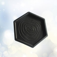 Pet Reptile Feeder Water Food Bowl Lizard Turtle Basin Feeding Supplies Black