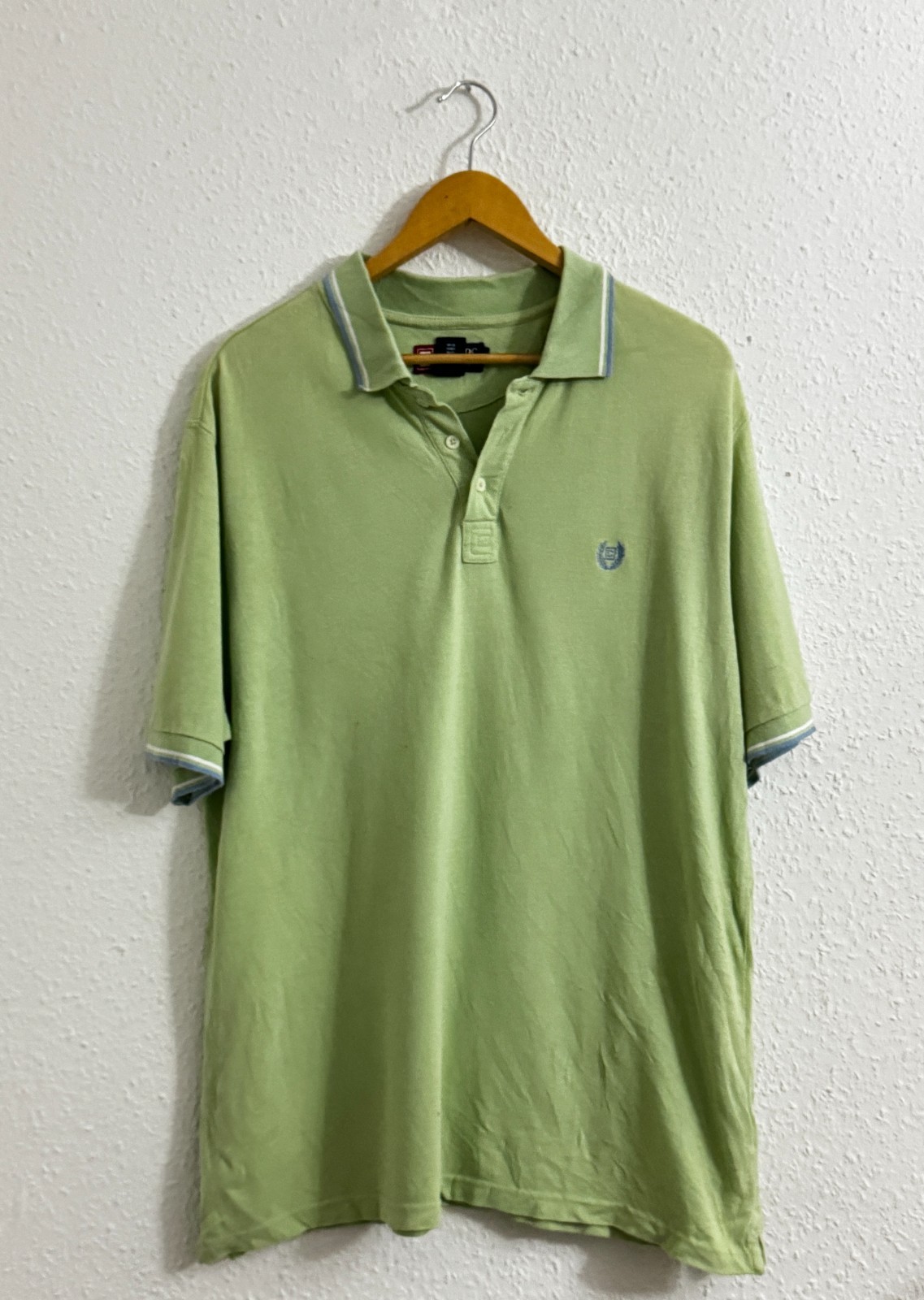 Chaps Ralph Lauren Sage Green Pique Polo Shirt image 2