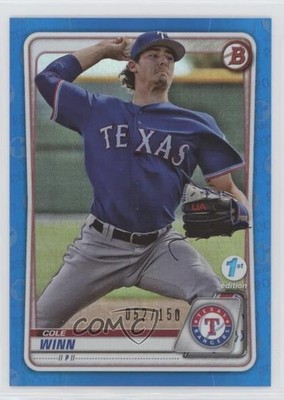 2020 Bowman 1st Edition Blue Foil 52/150 Cole Winn #BFE-107 0c6