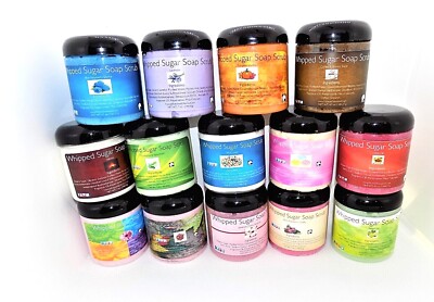 Whipped Sugar Soap |  Sugar Scrub | Fluffy Body Polish | Exfoliating Scrub