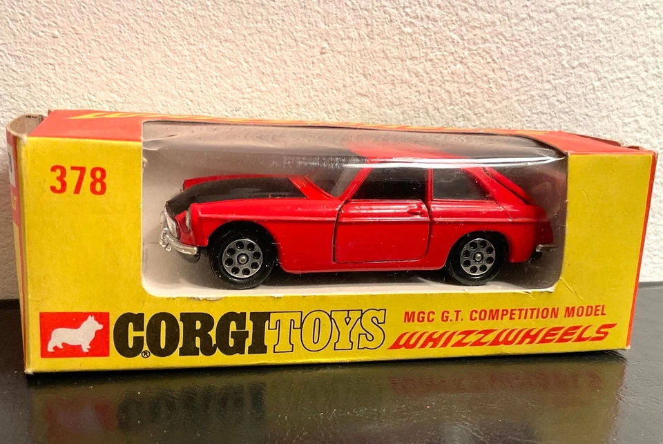 1970 CORGI Mettoy Great Britain WHIZZ WHEELS #378 MGC GT Competition Model BOXED - Image 2 of 4