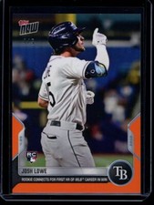 2022 Topps Now #108 Josh Lowe RC Orange Parallel Card #d /5