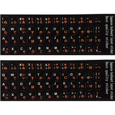 2PCS Japanese keyboard stickers Waterproof Replacement Computer Laptop Keyboard