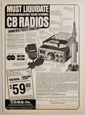 1977 Print Ad Audicom 23-Channel CB Radios Liquidation C.O.M.B. Minneapolis,MN