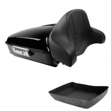 Chopped Trunk Backrest Pad Fit For Harley Touring Electra Street Glide 2014-2026