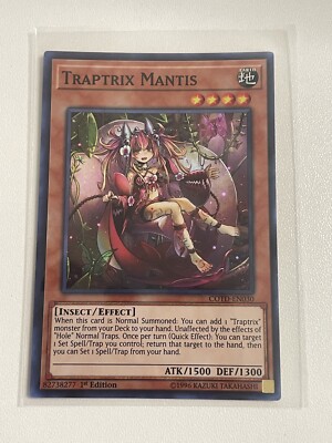 Yugioh Traptrix Mantis COTD-EN030 Super Rare 1st Ed LP-NM