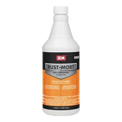 SEM Products 69504 Rust-Mort Rust Preventive Coating Black 1 Quart
