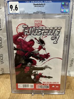 Thunderbolts 1 CGC 9.6 2013 Marvel Comics Wp New Slab Mint Has Poly Bag Protect