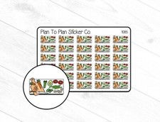 1085 Meal Prep Planner Stickers.