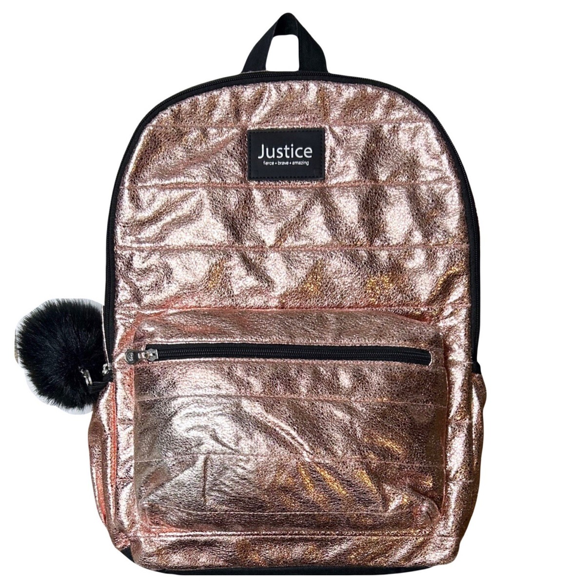 JUST IN? Rose Gold Soft Mirror Metallic Backpack J.Crew Crewcuts Girls Metallic Backpack in | Mercari main image 4