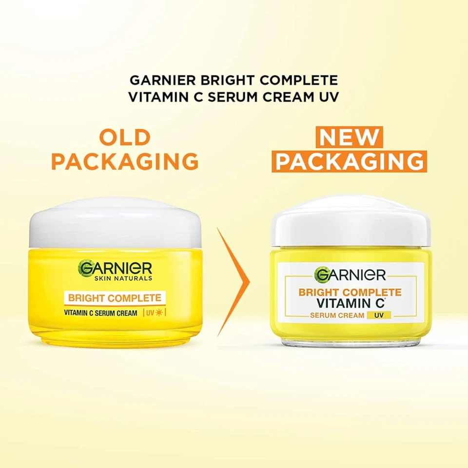 Crema suero completa brillante Garnier Skin Naturals vitamina C FPS 40 PA+++ (45 gm) Foto 2 de 4