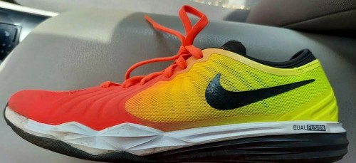 NIKE WOMEN'S 8 DF DUAL FUSION TR4 BRIGHT CRIMSON Ombre red pink yellow  Shoes | eBay