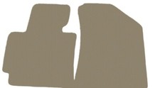 FRONT Fußmatten, Automatten für Kia Soul II 2013-2019, Dunkelbeige x14 Rand