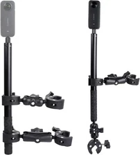Motorcycle Mount Kit for Insta360 One X3 X2 RS- Double Clamps Handlebar