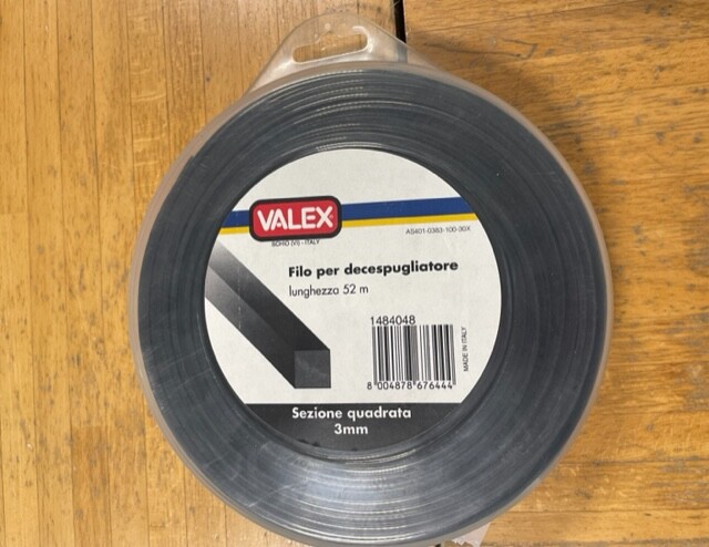 FILO DECESPUGLIATORE VALEZ 52m SEZIONE QUADRATA  3 mm