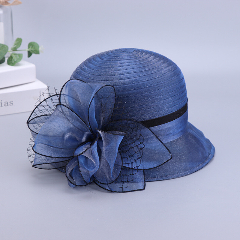 Cappello in organza Kentucky Derby Fascinators per donna Donna a tesa