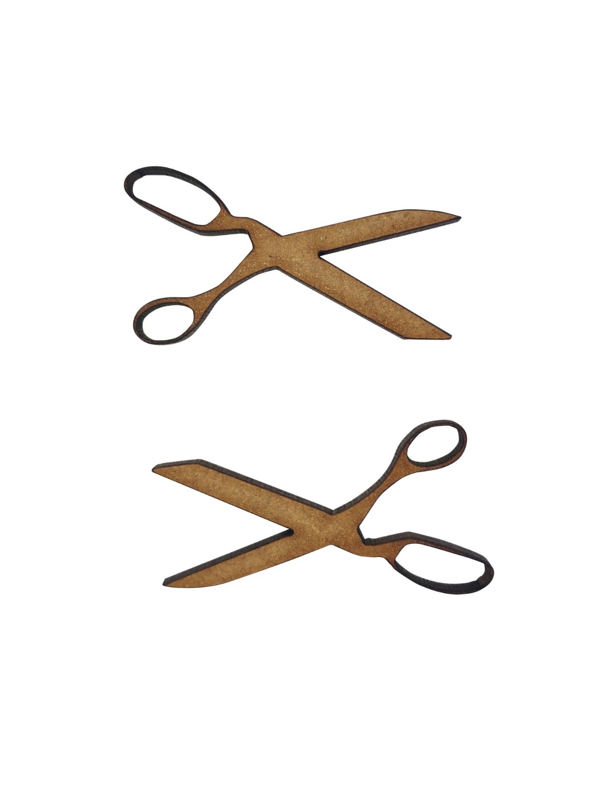16x Scissors 4cm Wood Craft Embelishments Laser Cut Shape MDF