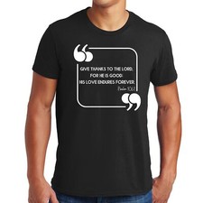 Mens Graphic T-shirt Give Thanks to the Lord