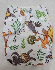 BubbyBums Newborn AIO Diaper Animal Band