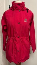Craghoppers Womens Weatherproof Raspberry Red Vintage Jacket Size 10