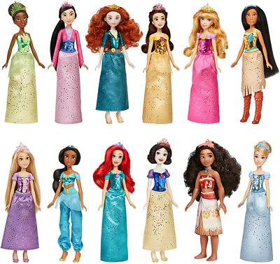 NIB Disney Princess Royal Collection 12 Shimmer Fashion Dolls with Accessories