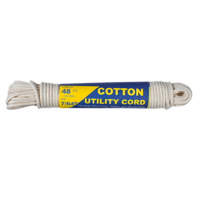 GOLBERG Cotton Braided Utility Cord - 48 Ft Hank 7/64 or 9/64 Inch - Plumb Line
