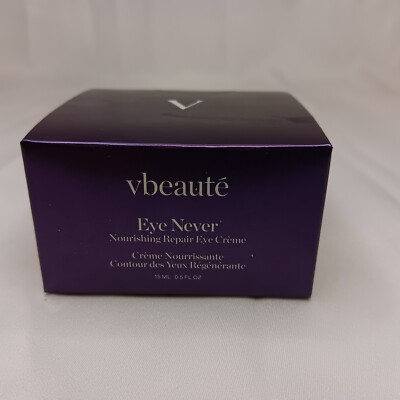 Vbeaute Eye Never Nourishing Repair Eye Crème 0.5 oz 15 ml NIB Skincare
