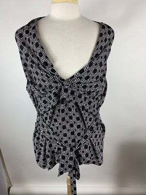 Moa Moa Womans Size 3X Pit to pit 25  Sleeveless Fashion Blouse -1957
