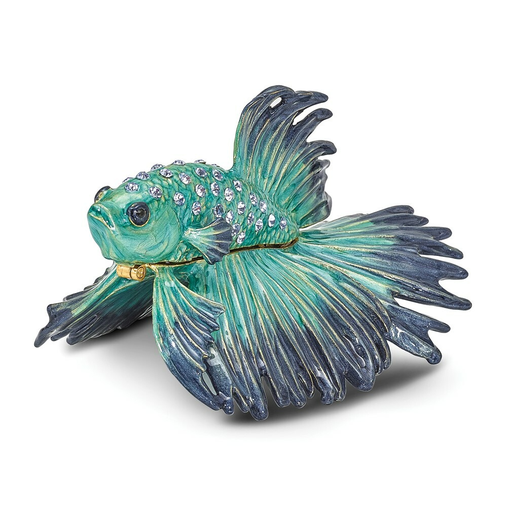betta fish trinket box Bejeweled SY Betta Fish Trinket Box